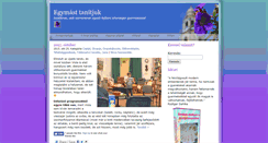 Desktop Screenshot of egymast-tanitjuk.hu